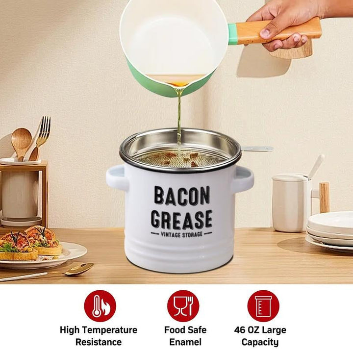Enamel Grease Container – Shoplarke