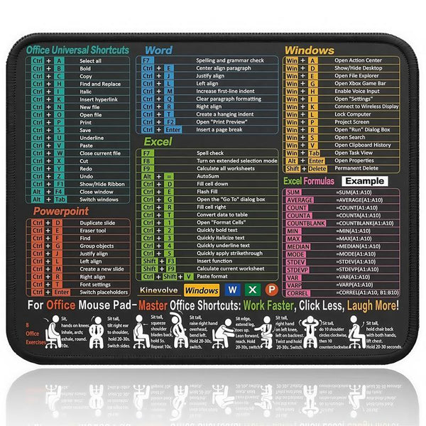 Portable Shortcut Mouse Pad