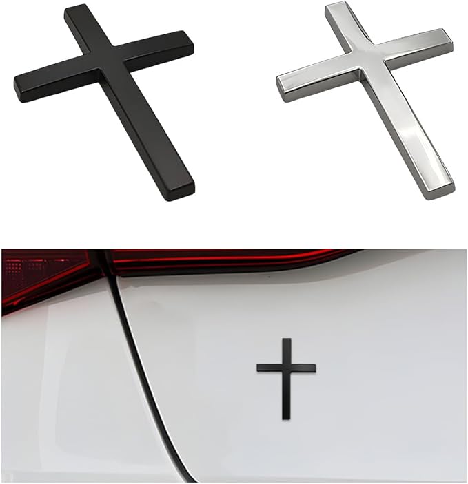 Cross Car Sticker 3D Metal Cross Car Sticker – Shoplarke