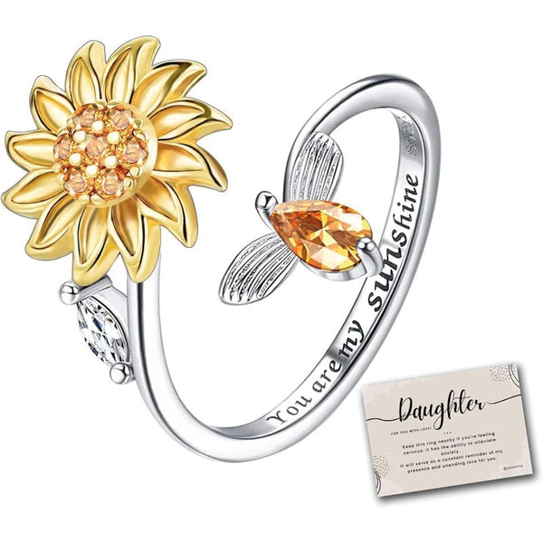 Sunflower Spinner Ring